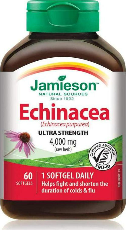 Jamieson Max Potency Echinacea 4000mg, 60 softgels