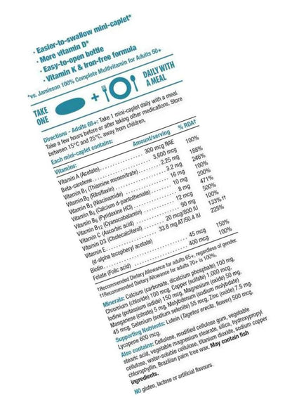 Jamieson Platinum Adult 65+ Multivitamin Mini Caplets, 90 Mini Caplets