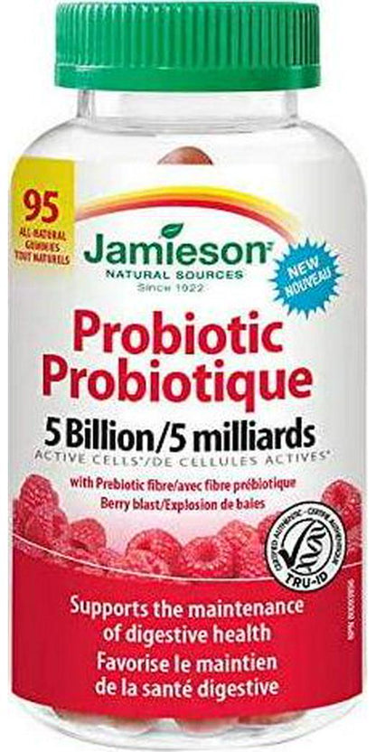 Jamieson Probiotic 5 Billion Active Cells, 95 Gummies