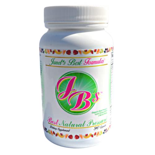 Janet's Best Formulas Best Natural Pressure, Premium Blood Pressure Support with Hawthorn Berry and Hibiscus Powder, Helps Support Blood Circulation, 90 Capsules Blood Pressure Support Supplement