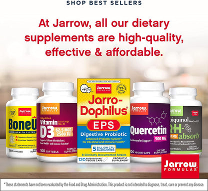 Jarrow Formulas Co-Q10 200 mg - 60 Veggie Caps - Antioxidant Support for Mitochondrial Health, Energy Production and Cardiovascular Function - Up to 60 Servings