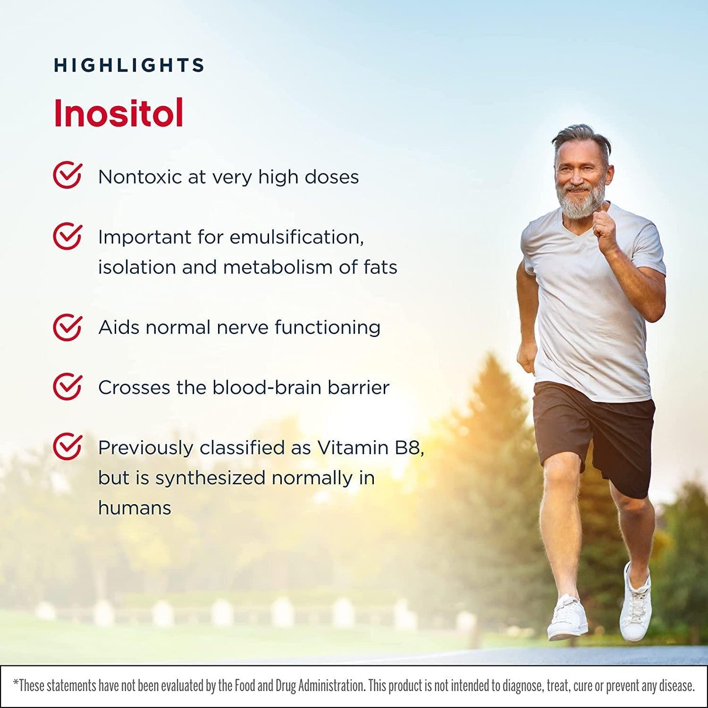 Jarrow Formulas Inositol Powder, Supports Liver Function, 600 mg, 8 oz
