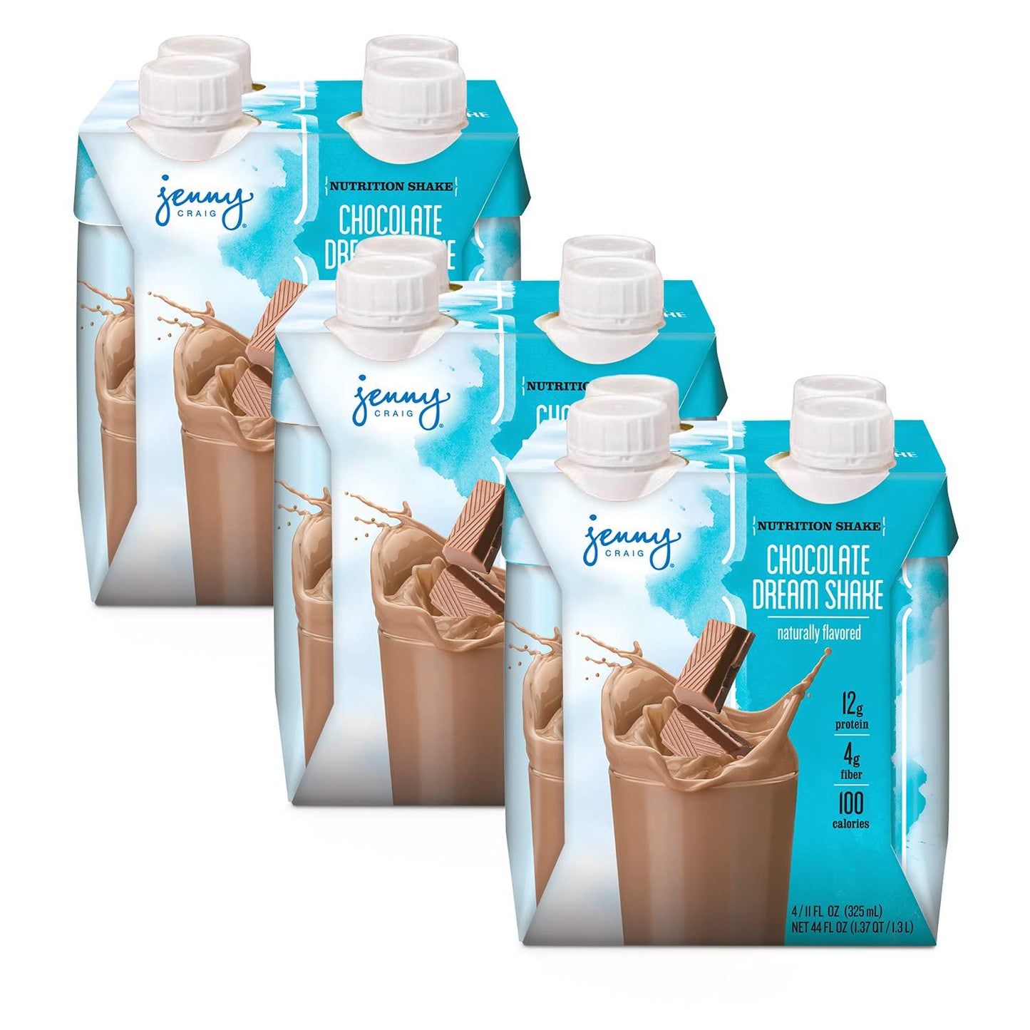 Jenny Craig Chocolate Dream Shake: Ready to Drink Protein Shake, (12 Pack)