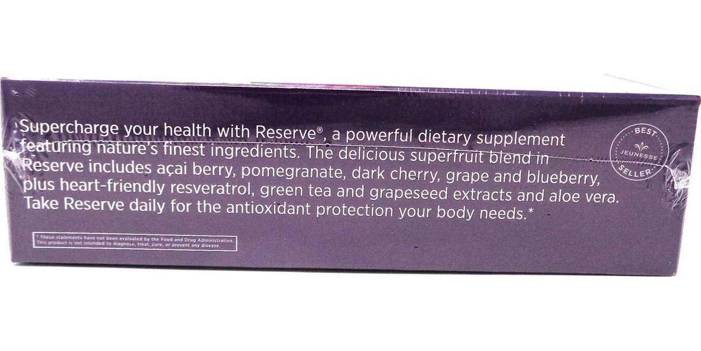 Jeunesse Global Reserve Antioxidant Fruit Blend Nutritional Supplement, (30ml) 30 Packets per Box (Pack of 2)