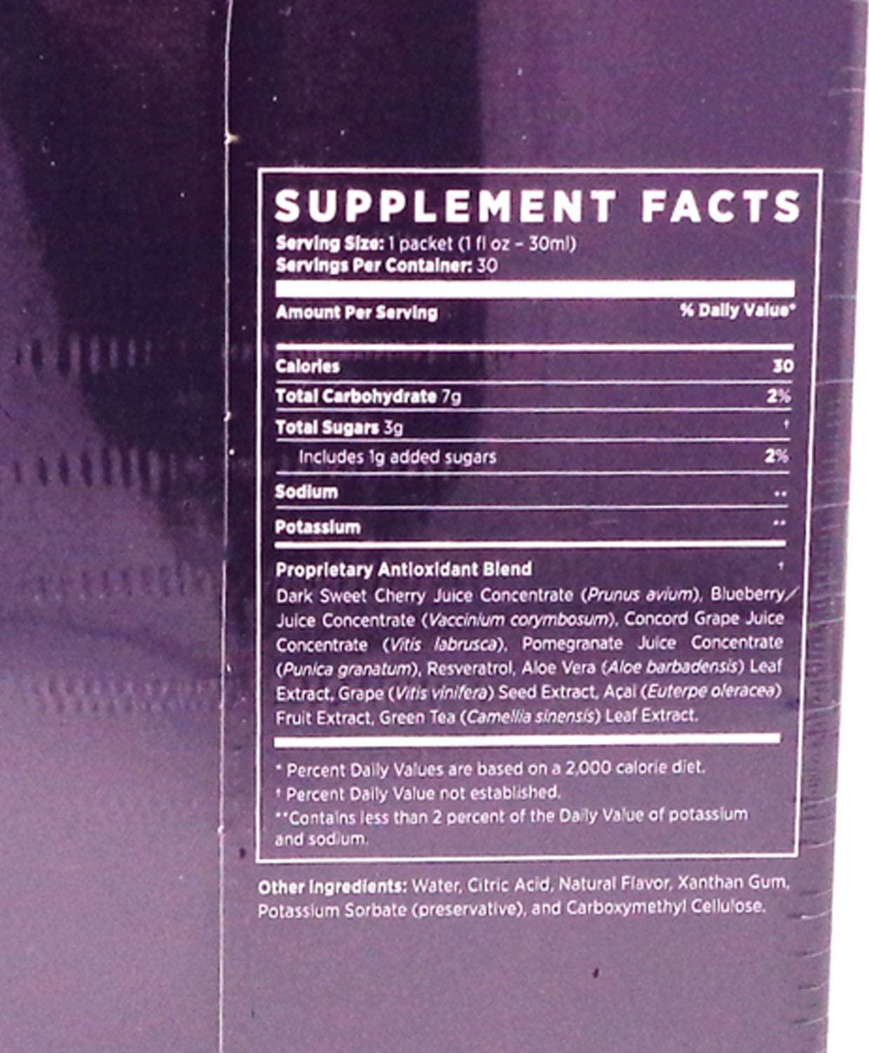 Jeunesse Global Reserve Antioxidant Fruit Blend Nutritional Supplement, (30ml) 30 Packets per Box (Pack of 2)