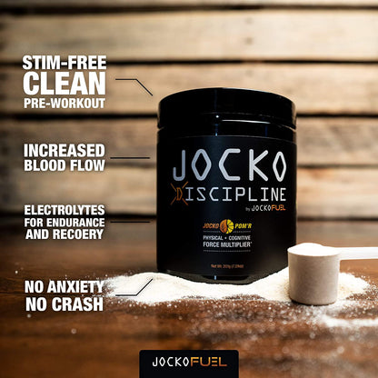 Jocko Discipline - Stim Free Pre Workout Powder - All-Natural Pre-Mission Dietary Supplement Jocko POM'R