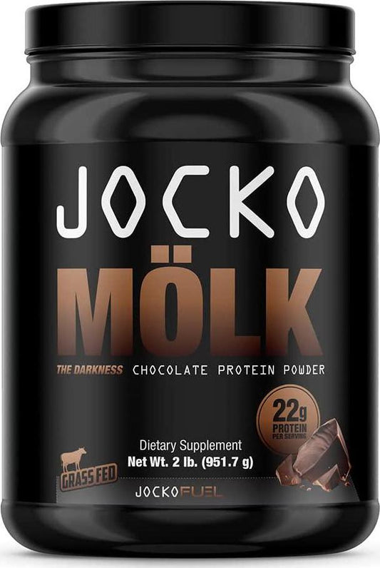 Jocko Mölk by Origin Labs - Whey Isolate Protein Powder - Chocolate Flavor - Sugar-Free Monkfruit Blend - Amino Acids and Probiotics - 31 Servings - 2 Pounds