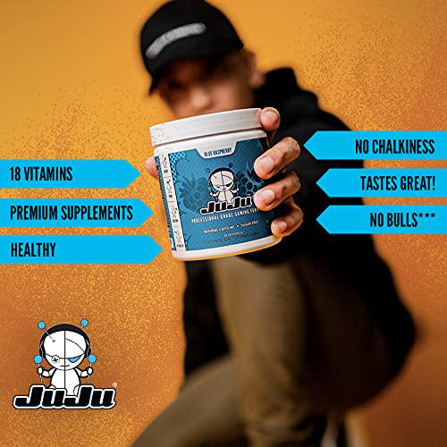 JuJu Energy - Tropical Juggernaut Tub - Professional Grade Gaming Energy Drink Mix - Sugar-Free Energy Supplement Supports Focus, Energy, Reaction time, Eye Health. Natural Caffeine, Vitamins.