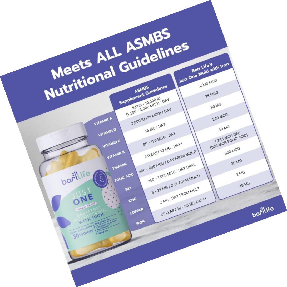 Just One - Bariatric Multivitamin with Iron (30)