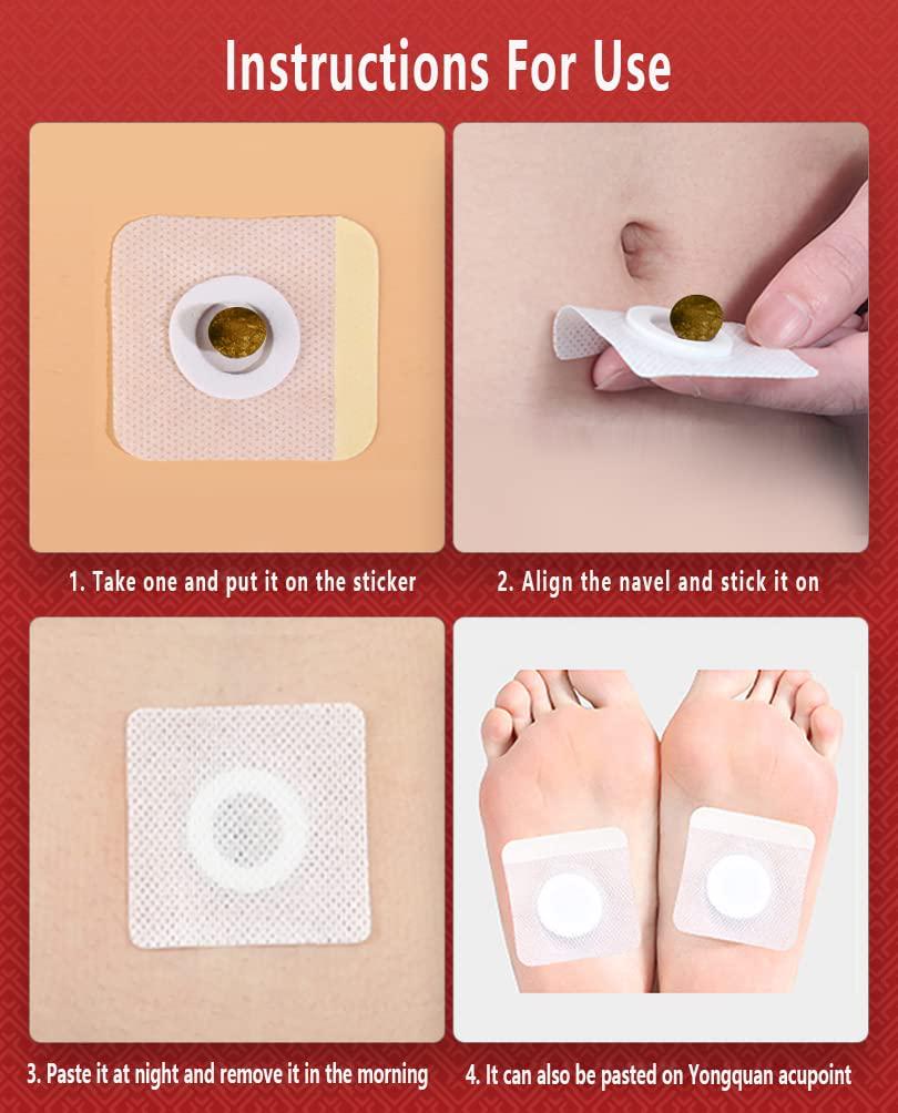 Juztec Effective Ancient Remedy Healthy Belly Pellets, Herbal Waist Pellet, Wormwood Mugwort Navel Sticker for Women and Men, Perfect Abdomen Waist Path Particle