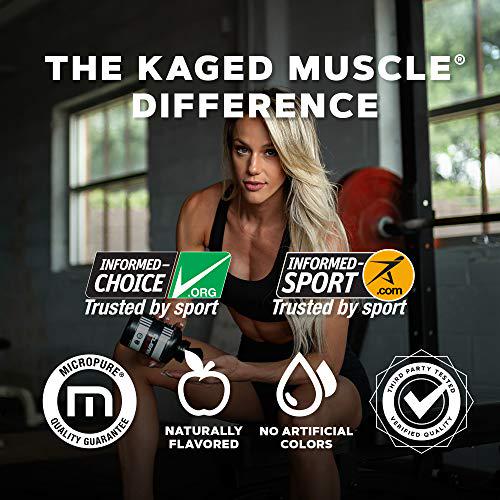 KAGED MUSCLE, L-Glutamine Powder 500 Gram, Vegan, Support Muscle Recovery, Post Workout, Glutamine, Banned-Substance Free, Unflavored, 100 Servings