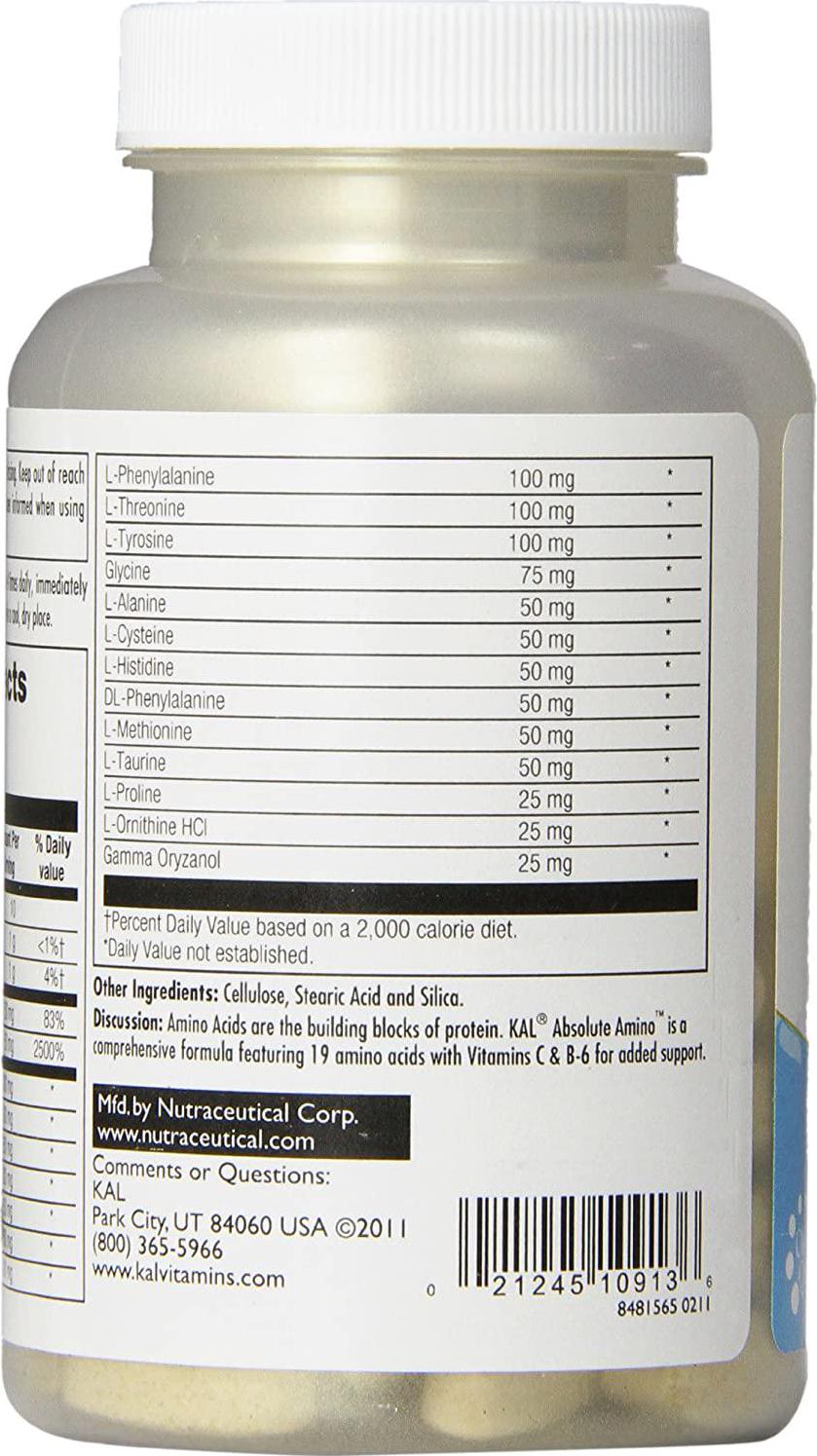 KAL Absolute Amino Tablet, 60 Count