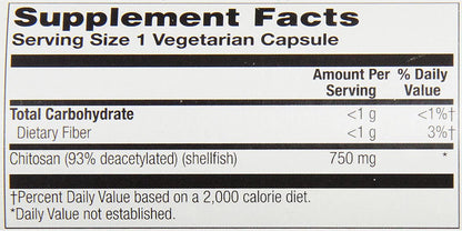 KAL Chitosan Tablets, 750 mg, 120 Count