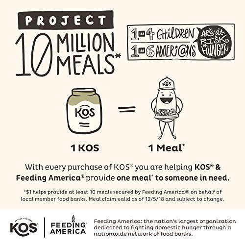 KOS Coffee Protein Powder - Salted Caramel Coffee Vegan Protein Powder - Keto, Organic, Dairy Free - 1.2 Pounds