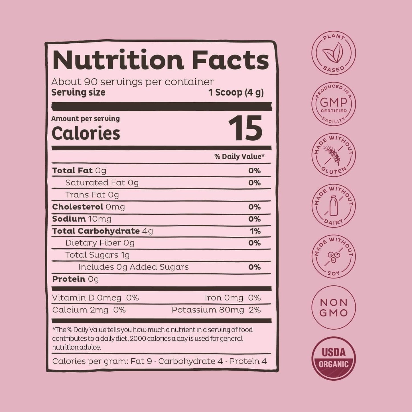 KOS Organic Beet Root Powder - Natural Nitric Oxide Booster Beet Root Powder - USDA Organic, Stamina Increasing, Circulation Superfood Plant Based Ingredient, 360g, 90 Servings