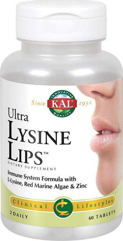 Kal Ultra Lysine Lips Tablets, 60 Count