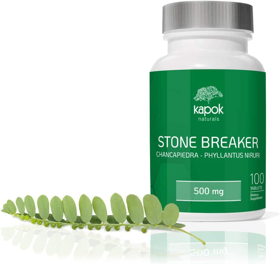 Kapok Naturals - Stone Breaker Chanca Piedra 500mg Tablets - Kidney Stone Dissolver and Gallstone Dissolver - Chanca Piedra Stone Breaker Pills for Kidney Cleanse and Kidney Stone Breaker (100 Tablets)