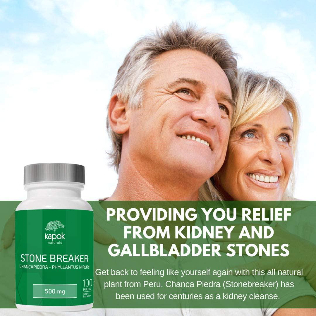 Kapok Naturals - Stone Breaker Chanca Piedra 500mg Tablets - Kidney Stone Dissolver and Gallstone Dissolver - Chanca Piedra Stone Breaker Pills for Kidney Cleanse and Kidney Stone Breaker (100 Tablets)