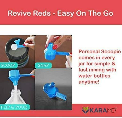 KaraMD Revive Reds | Dr Formulated Polyphenal Energy Booster Supplement | Natural and Non-GMO Superfoods Powder | Immune System Support and Complete Digestive Enzymes, 30 Concentrated Servings