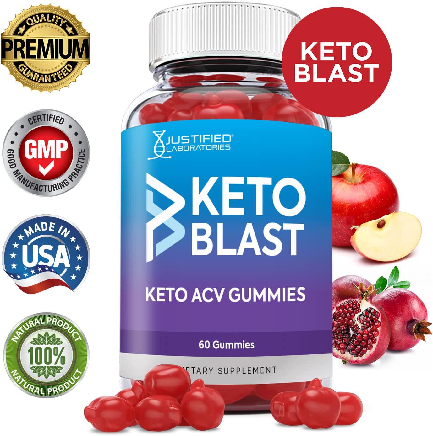 Keto Blast Gummies 1000MG ACV with Pomegranate Juice Beet Root B12 60 Gummys