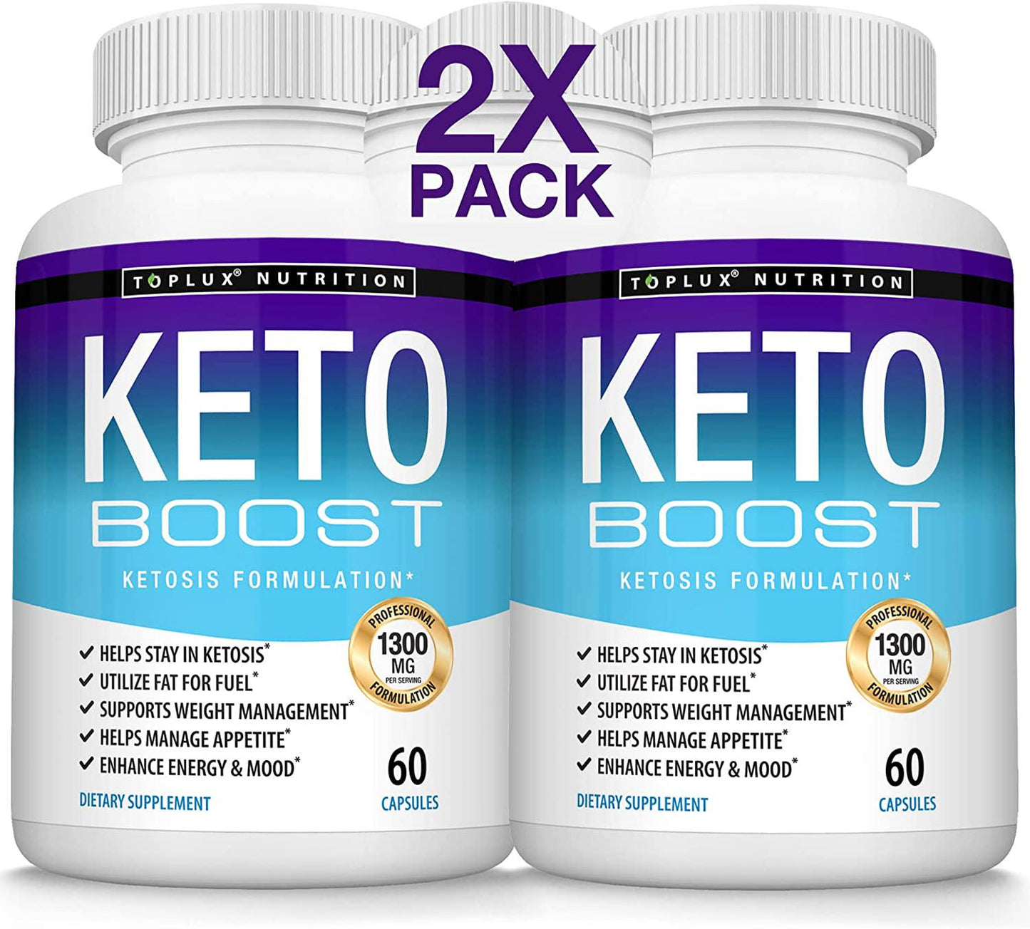 Keto Boost Diet Pills Ketosis Supplement - Natural Exogenous Keto Formula Support Energy and Focus, Advanced Ketones for Ketogenic Diet, Keto Diet Pills, for Men Women, Toplux Supplement