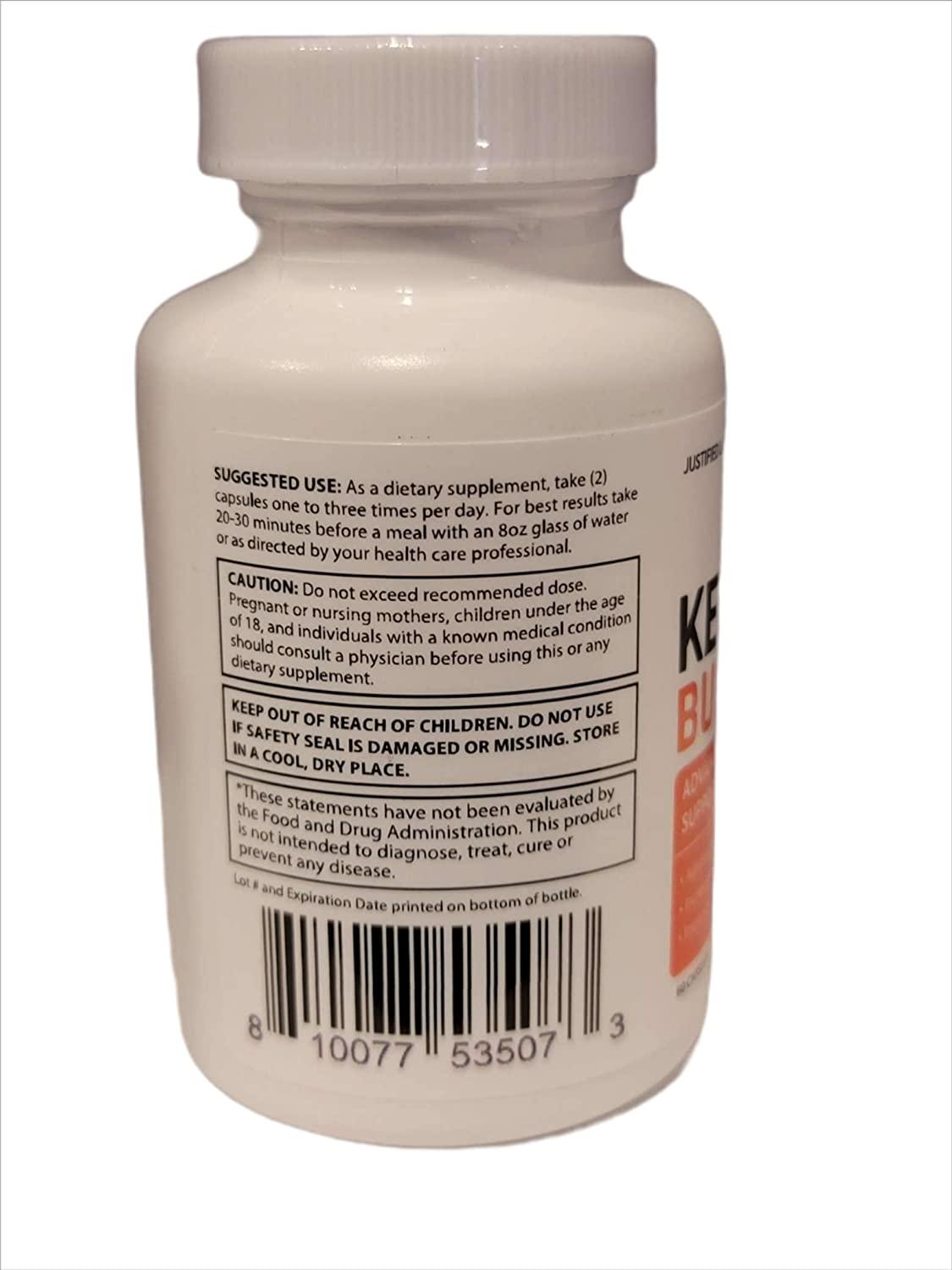 Keto Burn AM Pills Includes Apple Cider Vinegar goBHB Exogenous Ketones Advanced Ketogenic Supplement Ketosis Support for Men Women 60 Capsules