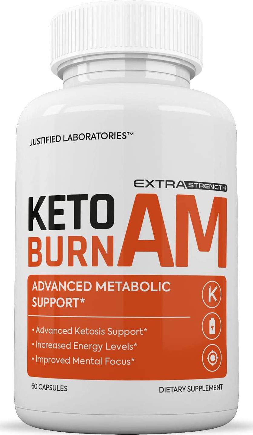 Keto Burn AM Pills Includes Apple Cider Vinegar goBHB Exogenous Ketones Advanced Ketogenic Supplement Ketosis Support for Men Women 60 Capsules
