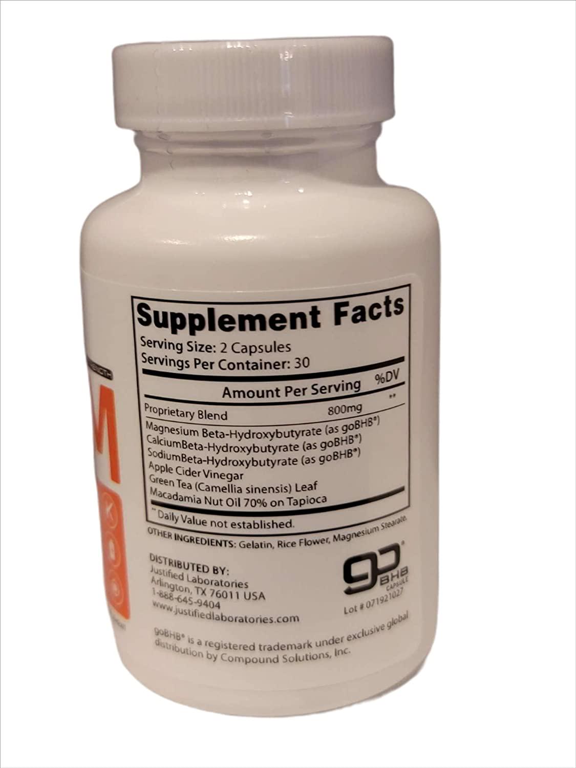 Keto Burn AM Pills Includes Apple Cider Vinegar goBHB Exogenous Ketones Advanced Ketogenic Supplement Ketosis Support for Men Women 60 Capsules