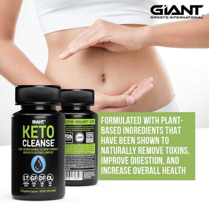 Keto Cleanse - Herbal Detox Weight Loss Formula with Enzymes for Digestion | Colon Cleanser for Digestive Regularity to Remove Toxins and Boost Energy | 90 Pills