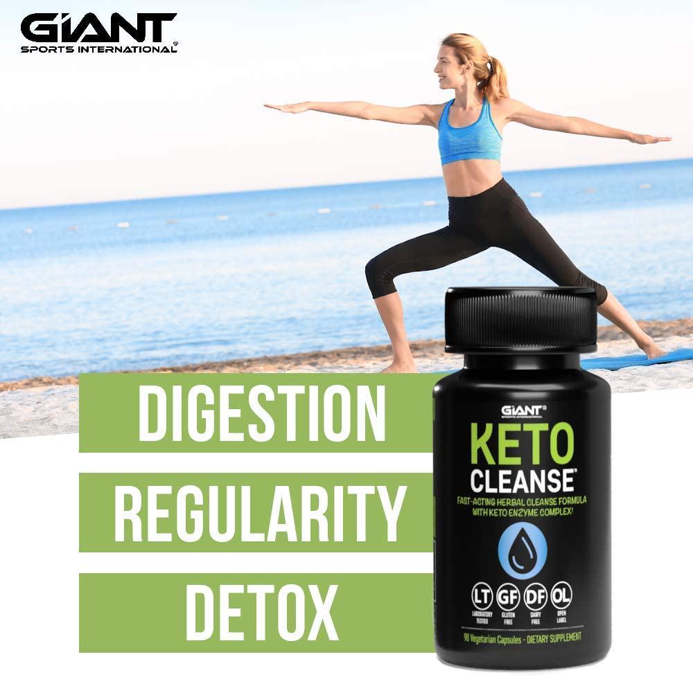 Keto Cleanse - Herbal Detox Weight Loss Formula with Enzymes for Digestion | Colon Cleanser for Digestive Regularity to Remove Toxins and Boost Energy | 90 Pills