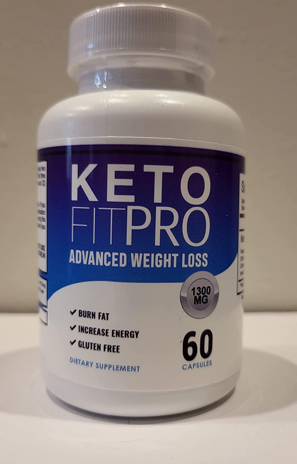 Keto Fit Pro, Advanced Ketogenic Pill Shark Formula 1300mg, KetoFit Pro, Made in The USA, (2 Bottle Pack), 60 Day Supply Tank