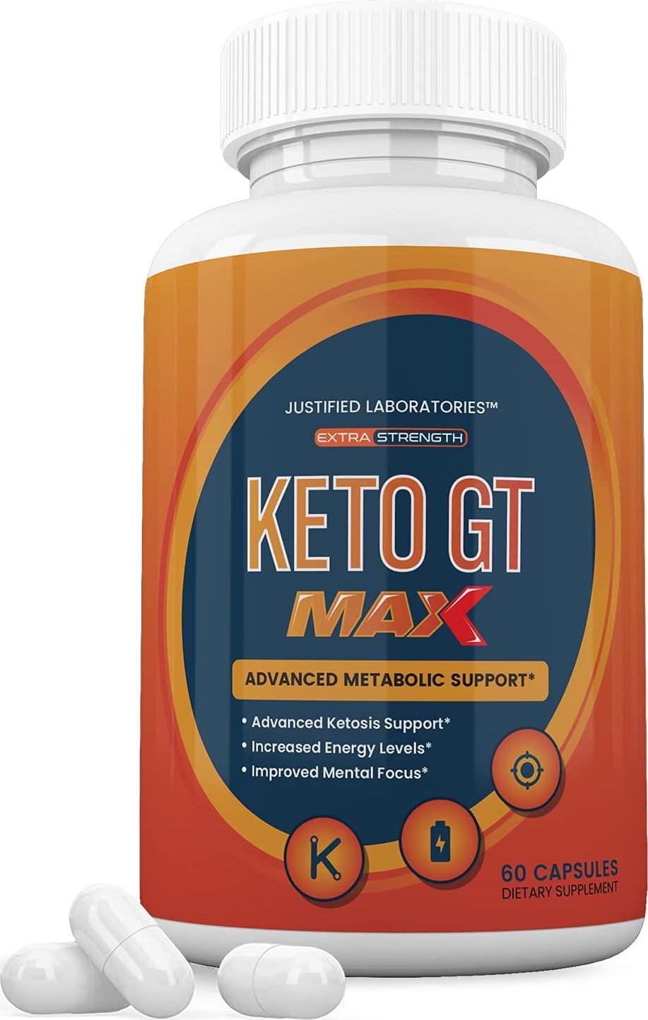 Keto GT Max 1200MG Includes Apple Cider Vinegar goBHB Exogenous Ketones Keto Pills Supplement Premium Ketosis Support for Men Women 60 Capsule