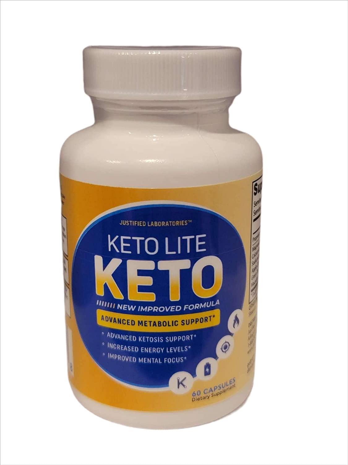 Keto Lite Keto Pills Includes Apple Cider Vinegar goBHB Exogenous Ketones Advanced Ketogenic Supplement Ketosis Support for Men Women 60 Capsules