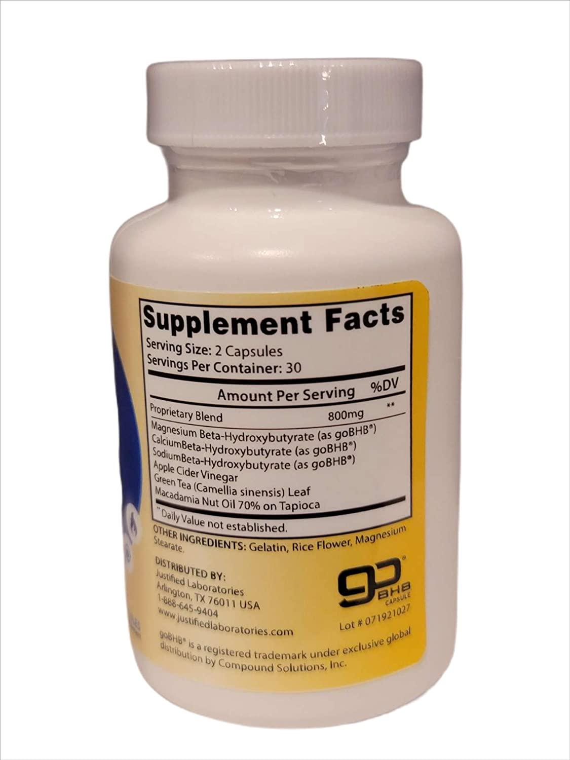 Keto Lite Keto Pills Includes Apple Cider Vinegar goBHB Exogenous Ketones Advanced Ketogenic Supplement Ketosis Support for Men Women 60 Capsules