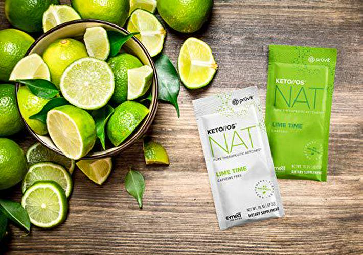 Keto//OS NAT Lime Time Keto Supplements Caffeine Free - Exogenous Ketones - BHB Salts Ketogenic Supplement for Workout Energy Boost for Men and Women (20 Count)