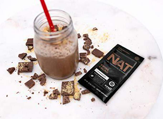 Keto//OS NAT Swiss Cacao Keto Supplements Charged - Exogenous Ketones - BHB Salts Ketogenic Supplement for Workout Energy Boost - Fat Burner Supplements for Men and Women (20 Count)