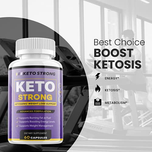 Keto Strong Ketogenic Weight Management Support Formula Supplement Pills (1 Pack)