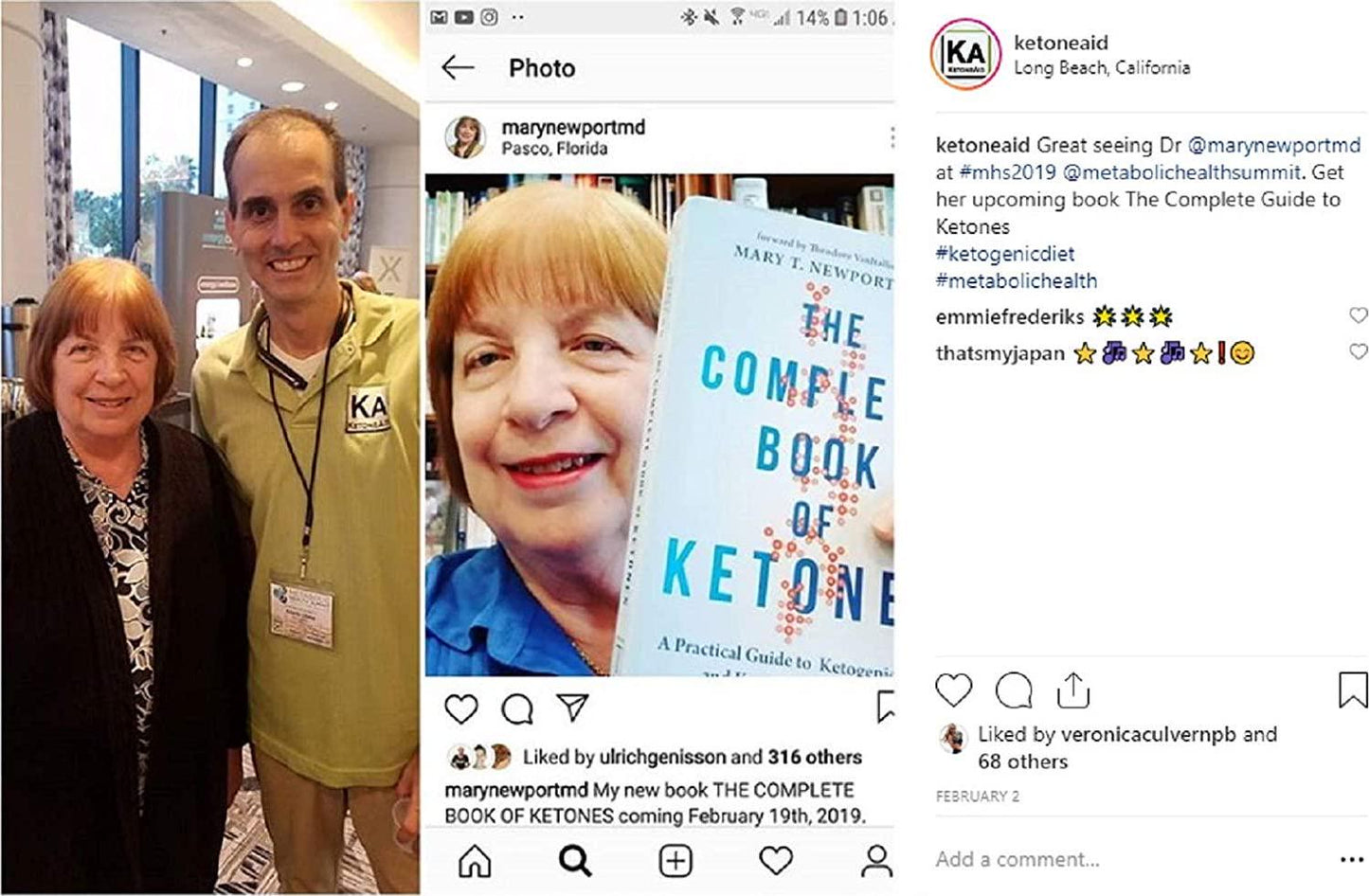 KetoneAid KE4 Pro Ketone Ester Drink | Not a Ketone Salt, No Sugar, No Caffeine | Exogenous D-BHB Ester | 12 Serving Per Bottle (3 Count)