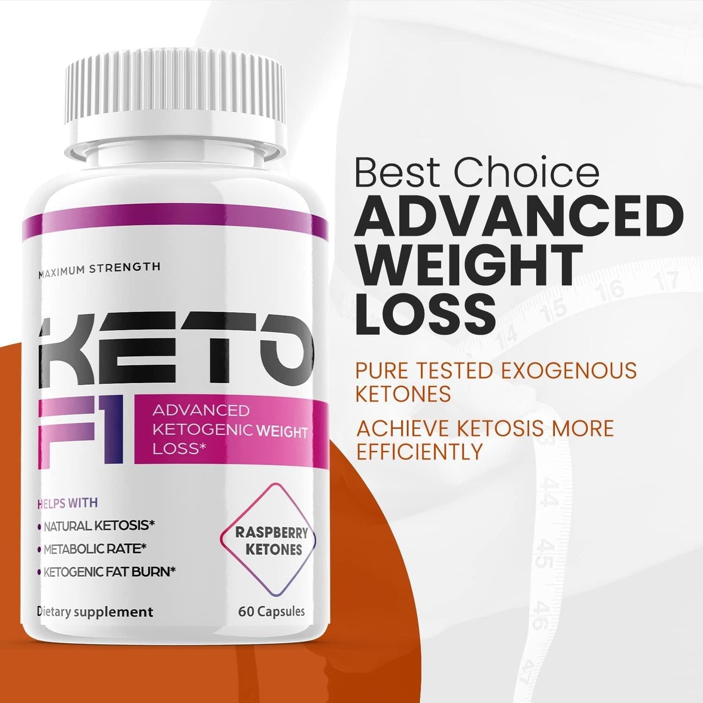 Ketosis F1 Advanced Formula Supplement Pills (1 Pack)