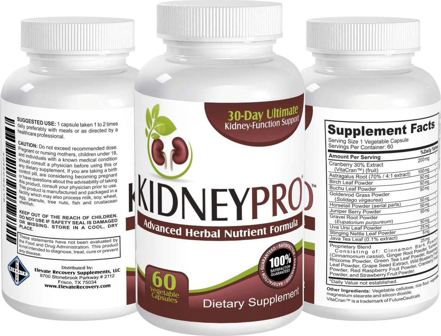 Kidney-Pro: with 21 Kidney Support Supplements - 60 Capsules - Kidney Health Supplement