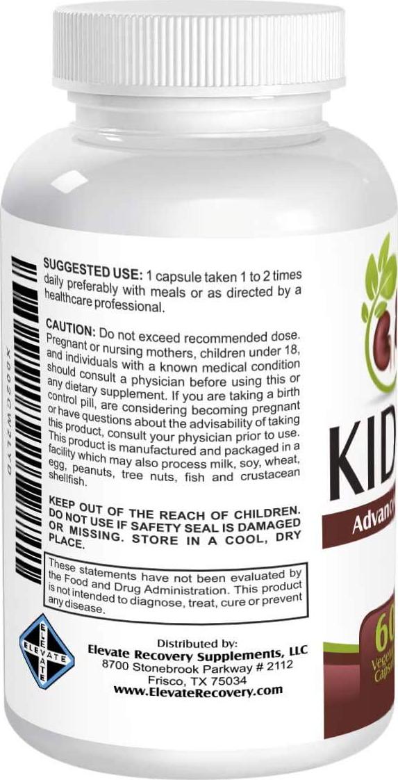 Kidney-Pro: with 21 Kidney Support Supplements - 60 Capsules - Kidney Health Supplement