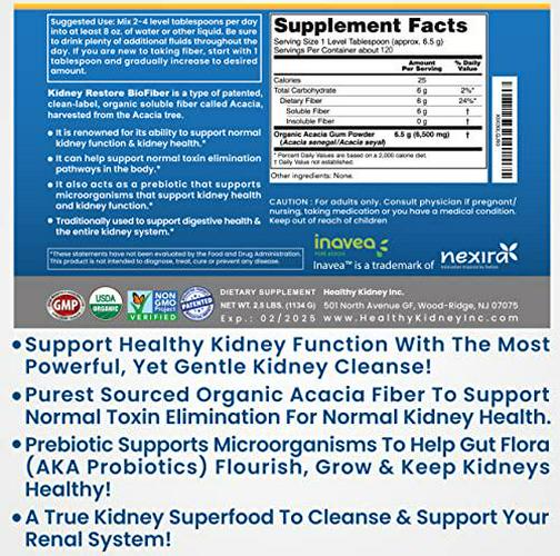 Kidney Restore Bio Fiber Restorative Kidney Support and Kidney Cleanse A Kidney Supplement To Remove Waste So Your Kidneys Don t Have To Kidney Cleanse The Ancient Way Kidney Health Supplement Program