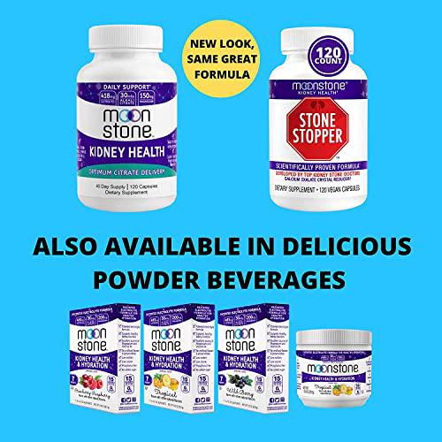 Kidney Stone Stopper Capsules - Kidney Cleanse and Support for Stones Prevention, Kidney Health and Detox Supplement, Chanca Piedra Alternative, pH Balance, Developed by Kidney Doctors (2 Pack)