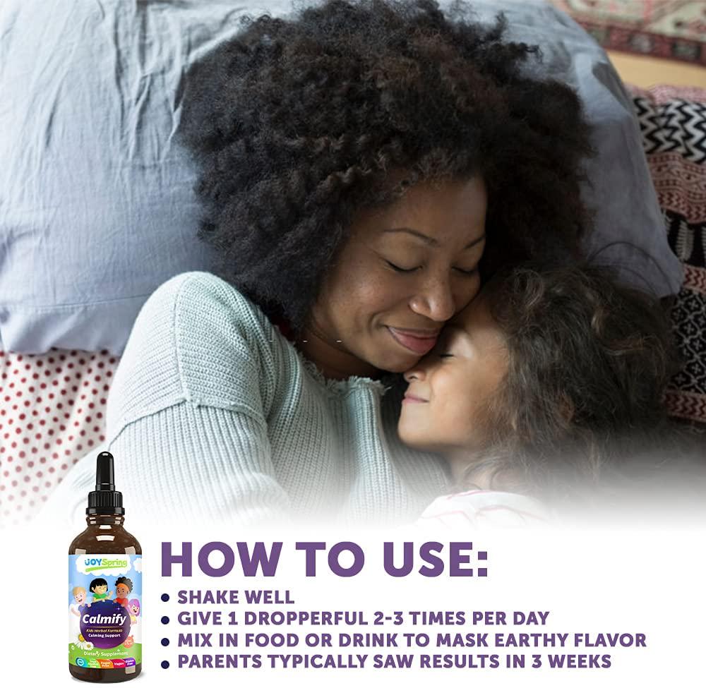 Kids Magnesium Supplement - Calming Drops for Kids Anxiety Relief - Perfect Stress, Anxiety, Calming aid for Kids - Sugar and GMO Free Natural Ingredients - Grape Flavored Kids Anxiety Supplements