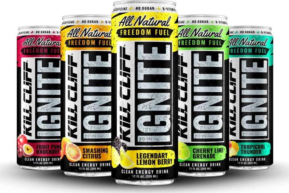 Kill Cliff Ignite Variety Pack #2 - Clean Energy Drink Natural Caffeine from Green Tea, Electrolytes, No Sugar, Nothing Artificial, KETO Friendly - 24 Cans
