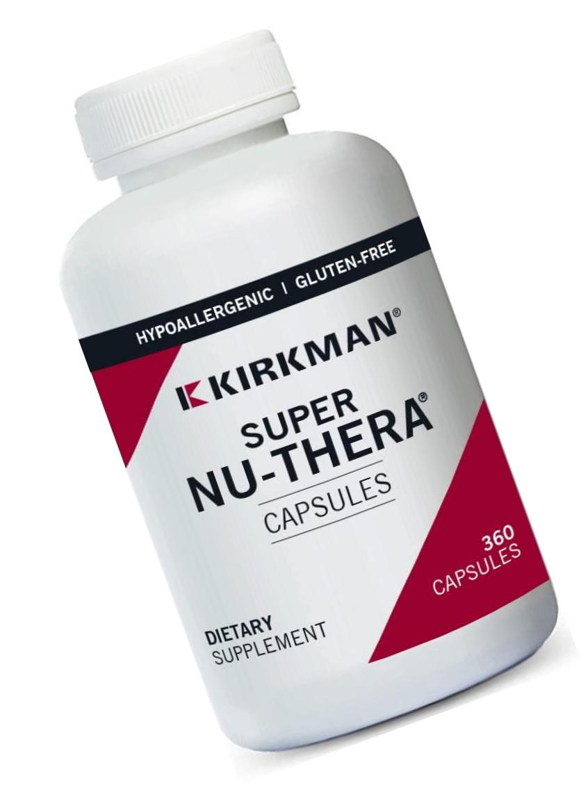 Kirkman Super Nu-TheraÂ - Hypoallergenic || 360 Vegetarian Capsules || Multi Vitamin || Provides high vitamin B-6/magnesium and vitamins || Tested for more than 950 environmental contaminants