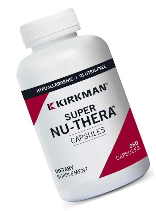 Kirkman Super Nu-TheraÂ - Hypoallergenic || 360 Vegetarian Capsules || Multi Vitamin || Provides high vitamin B-6/magnesium and vitamins || Tested for more than 950 environmental contaminants