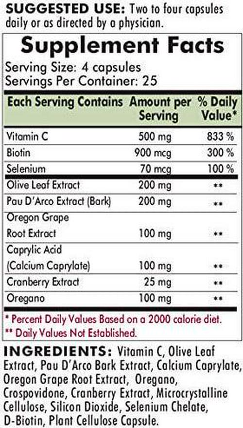 Kirkman Yeast-Aid Advanced Formula || 100 Vegetarian Capsules || Gluten Free || Casein Free || Immune System Support