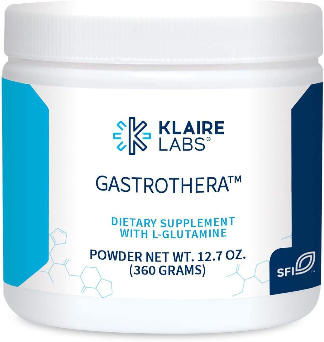 Klaire Labs Gastrothera Powder - 5000mg L-Glutamine Powder N-Acetyl-D-Glucosamine and Prebiotic Fiber - Gut Health Support - Gluten-Free Glutamine Powder, Add to Juice, Water, Food (60 Servings / 360g)