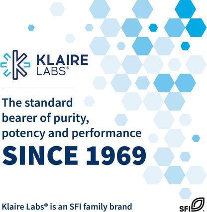 Klaire Labs Lithium Orotate 4.8 mg - May Help Balance Mood - Bioavailable Lithium Orotate Supplement - Trace Minerals Promote Focus, Memory, Cognitive and Mood Support (120 Vegetarian Capsules)